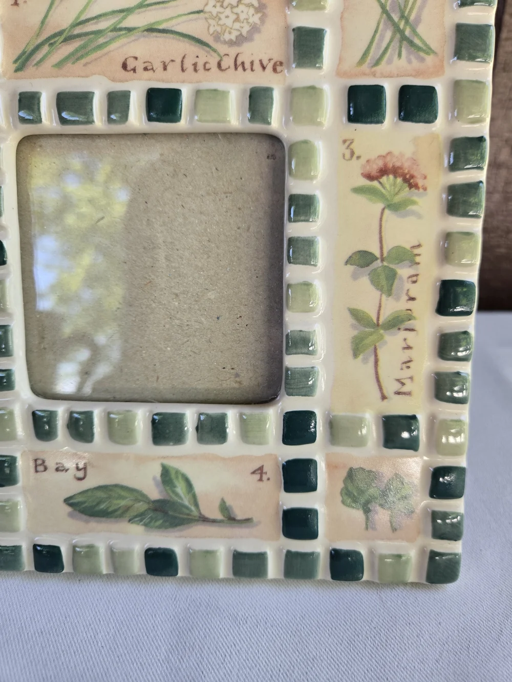 Herb Tile Mosaic Picture Frame